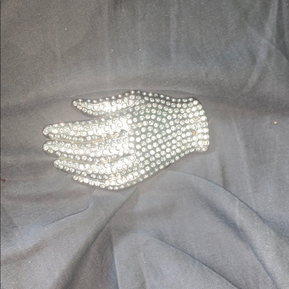 Michael jackson hand belt buckle